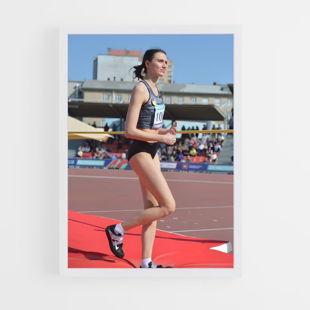 Poster En Courant Vers L'Excellence – affiche Athlétisme (vue 3)